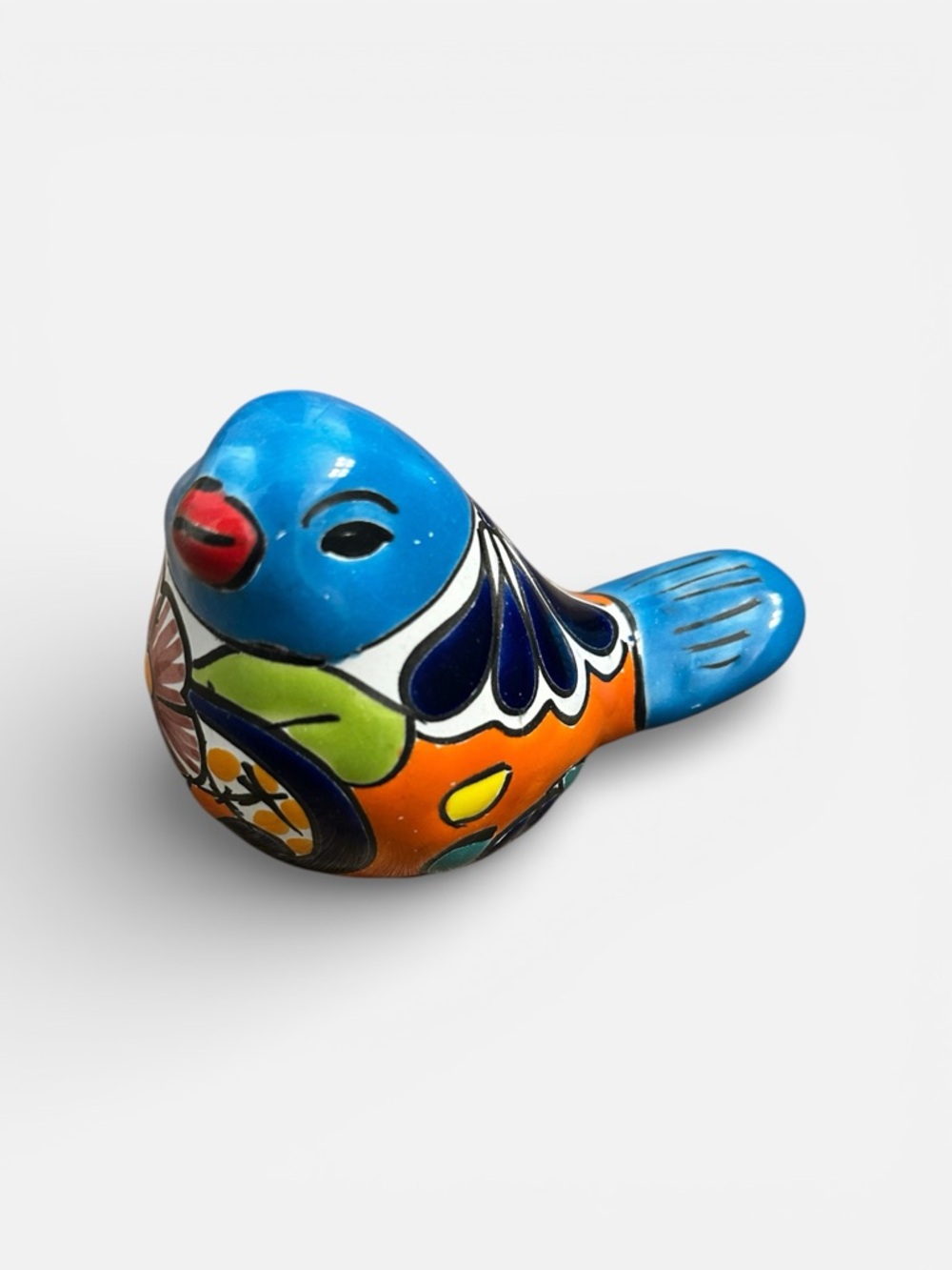 Mexican Talavera Hand-Painted Pottery Ceramic Decorative Bird‎